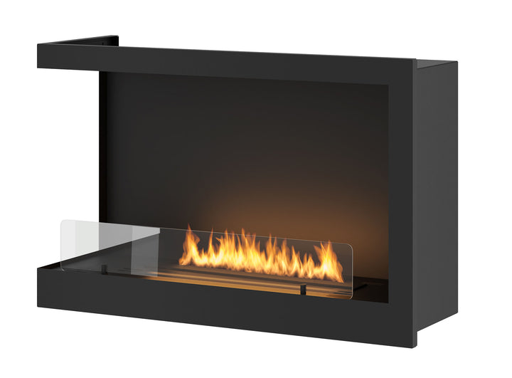 Bioethanol Eck Einbaukamin Links - Inside 80