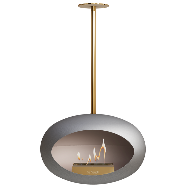 Bioethanol Deckenkamin - Le Feu DOME SKY NICKEL/GOLD