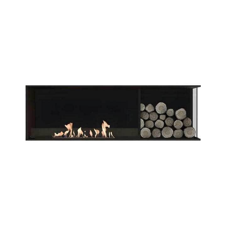 Bioethanol Eck Einbaukamin - BASE WOOD R140