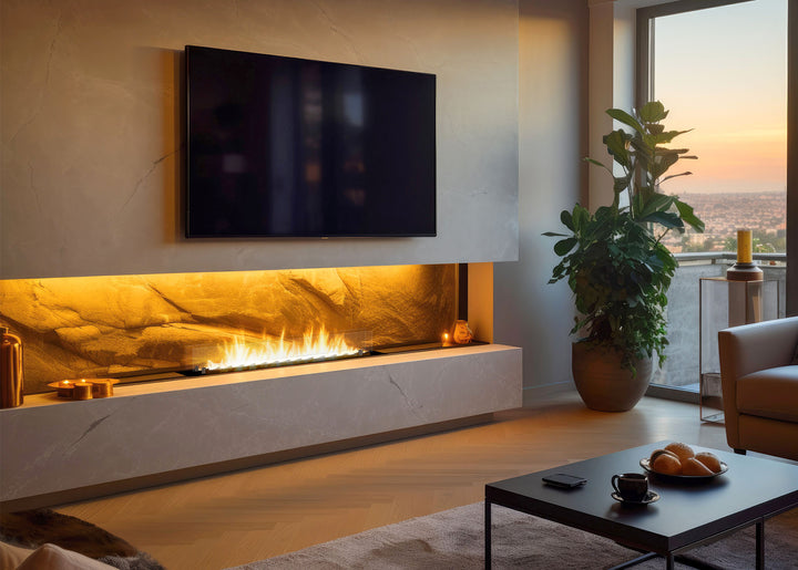 bioethanol-einbaubrenner-glas-infire-slimfire-wave-120cm-lowboard-wohnwand-fernseher-minimalistisches-wohnzimmer