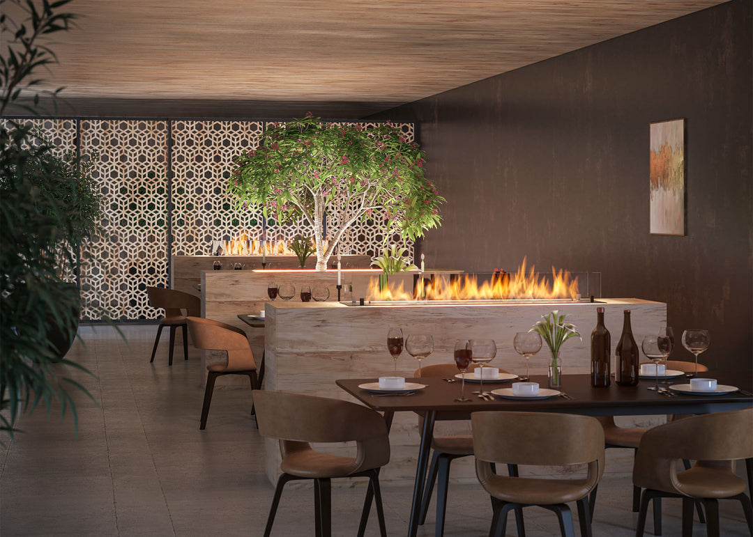 bioethanol-einbaubrenner-glas-infire-slimfire-wave-150cm-raumteiler-restaurant-holz-einbau-brenner-ethanol