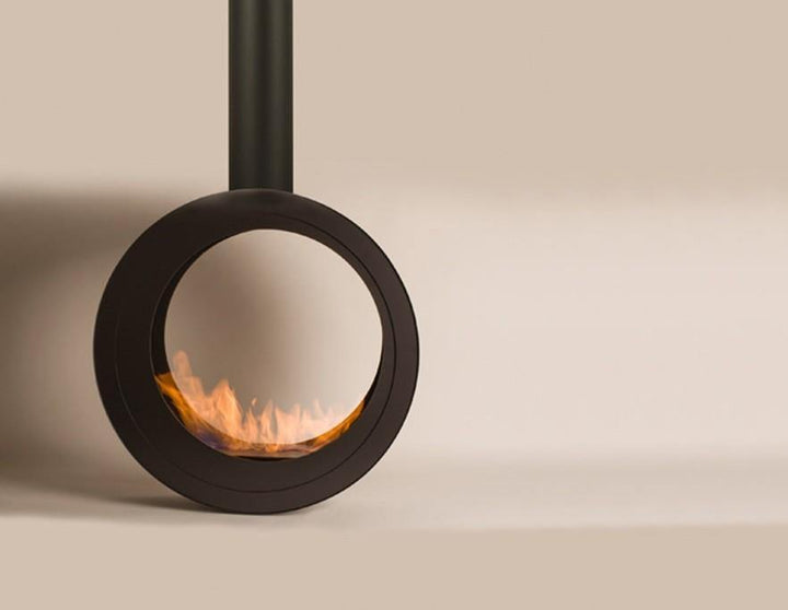 bioethanol-haengekamin-decke-deckenmontage-ethanol-kamin-schwarz-oder-weiss-erto-56-mit-flammen-runde-kamin-basis-asymetrisch