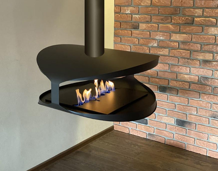 bioethanol-haengekamin-deckenmontage-hamma-premium-ethanolkamin-decke-mit-flammen-designerkamin-vor-steinwand-neben-weisser-wand-ueber-holzboden