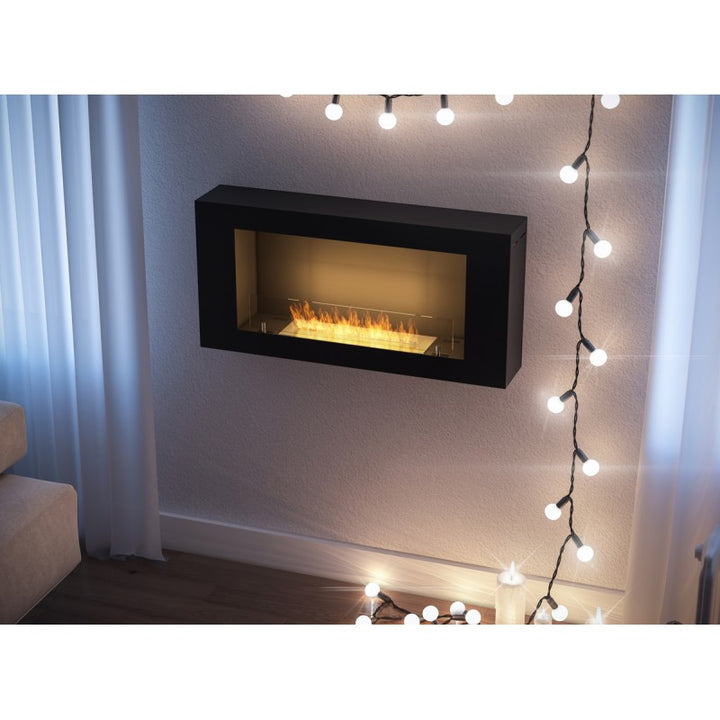 Bioethanol Wandkamin - Black Box